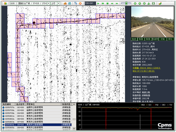 Figure 4.1.6.5 Reconnaissance des dégradations par le CiAS